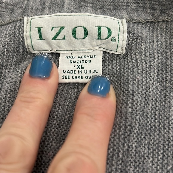 VINTAGE Izod cardigan - Picture 7 of 9
